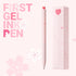 Kaco FIRST Gel Pens Cute Stationery, Pack of 2 Pieces Heart Pen Set with Extra 4 Black Refills (2 Pink)...