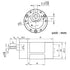 555 High Torque Micro Brush DC Motor Low Speed Gear Reduction Motor Eccentric Shaft Gearbox Diameter 37mm High Torque All Metal Gear Electric Micr...