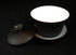 Gaiwan Teacup Kungfu Tea bowl Zisha Red Clay black 4oz/130ml Cup Sancai Saucers (Black white)...