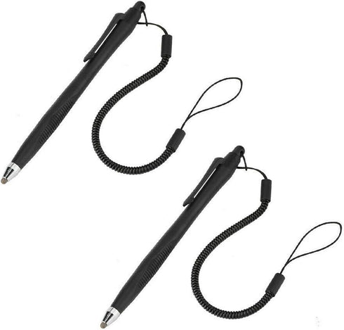 2 Pcs Portable Spring Rope Stylus Pen, Scratch Proof Pen with Stylus Tip Touch Pen for Touchscreen, Stylus Pen for Touch Screens Touch Pen for Dra...