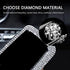 Car rearview mirror accessories, shiny rhinestone car rearview mirror, crystal diamond rearview mirror cover for men and women-white…...
