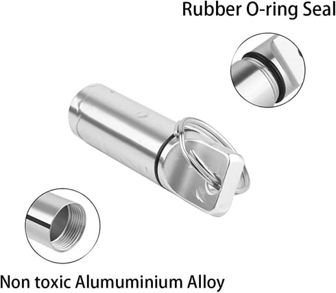 4 Packs Aluminum Pill Box Case and Designed Earplugs Storage (red,Black,Silver and Blue)...