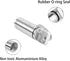 4 Packs Aluminum Pill Box Case and Designed Earplugs Storage (red,Black,Silver and Blue)...