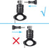 HSU Aluminum Bike Bicycle Handlebar Mount for GoPro Hero 12/11/10/9/8/7/6/5/4 Session AKASO Campark and Other Action Cameras, 360 Degrees Rotary M...