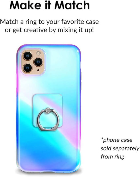 Velvet Caviar Cell Phone Ring Holder - Finger Ring & Stand - Improves Phone Grip Compatible with iPhone, Galaxy and Most Cases (Except Silicone/Le...