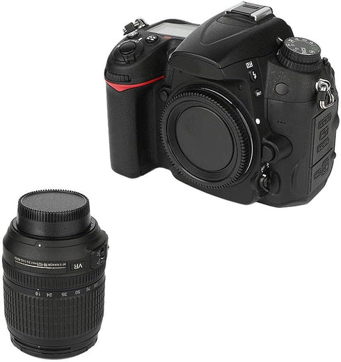 2 Pack Rear Lens Cap and Camera Body Cap Cover Kit for Nikon D3500 D3400 D3300 D3200 D3100 D5100 D5200 D5300 D5500 D5600 D7000 D7100 D7200 D7500 D...