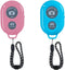Wireless Camera Shutter Remote Control for Smart Phones- Compatible with iOS/Android (1 Pink?1 Blue)...