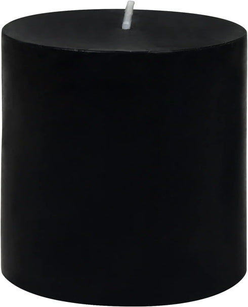 Zest Candle Pillar Candle, 3 by 3-Inch, Black...