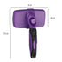 Self Cleaning Slicker Brush for Dogs Cats Brush for Shedding Grooming Brushes for Long Short Haired Pets (Purple)...