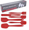Silicone Spatula Set 6 Piece Kitchen Utensils for Cooking Baking and Mixing Heat Resistant Non Stick Rubber Spatula with 480 Degrees Fahrenheit He...