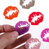 Furimuk 18 Pieces Valentine's Day Silicone Drink Markers Wine Glass Markers Beard Lip Shape Wine Charms Identifier for Christmas New Year Party Wi...