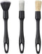 3 Pack Car Detailing Brush Set,Natural Boars Hair Ultra-Soft Cleaning Tool Auto Detail Brushes Kit for Clean Interior or Exterior,Dashboard,Air Ve...