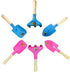 MTB SUPPLY Kids Gardening Tool Sets Plate Print Decoration, 6 Piece (Pink+Blue), Kids Garden Tool Set Kids Shovel Set, Beach Shovel Sandbox Play T...