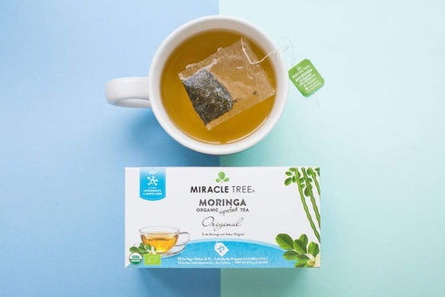 Miracle Tree - Organic Moringa Superfood Tea, 25 Individually Sealed Tea Bags, Original (Keto, Detox, Energy & Immunity Booster, Vegan, Gluten-Fre...