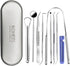 KOHEEL Dental Tools with Metal Case, 8 Count Teeth Cleaning Tools Set, Remove Plaque, Oral Care Hygiene Kit with 2 Type of Tongue Scraper, Tartar ...