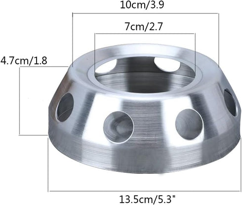 Teapot Warmer,Brushed Stainless Steel Tea Warmer Heater Holder Teapot or Coffee Warmer Base,Silver...