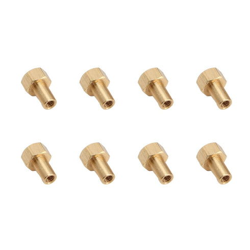 1/24 RC Hex Nut, 8Pcs 1/24 RC Hex Nut Brass RC Wheel Lock Nut Replacement Accessories for SCX24 Wheels & Tires (8mm)...