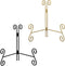 Plate Stand, Black and Gold 2-Pack 6 Inch Iron Easel Stand for Display, Plate Holder for Decorative Plates, Plaque, Photo Frame, Artwork and Colle...