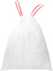 5 Gallon Trash Bags Drawstring, Pack of 42, Small Garbage Bags, 1.32Mil Thickness, 50x61cm, 8g/pcs, Unscented, White...