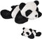 The Dreidel Company Plush Mighty Mights, 3.5" Inch Plush Stuffed, Super Soft and Cuddly Animal Toys, Classroom Decorations, Boys and Girls (Panda)...