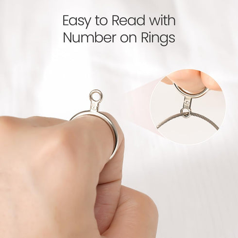 Meowoo Metal Ring Sizer Measuring Tool with Magnifier, Metal Ring Guage for Ring Measurer and Ring Sizer Clear and Intuitive Reading. Plastic Ring...