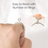 Meowoo Metal Ring Sizer Measuring Tool with Magnifier, Metal Ring Guage for Ring Measurer and Ring Sizer Clear and Intuitive Reading. Plastic Ring...
