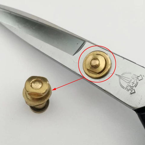 3 Pack Sewing Scissors Screw Replacement Ajustment Clip Copper Center Axis Tension Screws Suitable for 8/9 inch Garment Costume Tailor Scissor She...