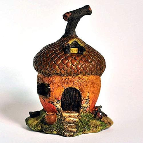 Top Collection Enchanted Story Garden and Terrarium Acorn Fairy House Outdoor Decor...