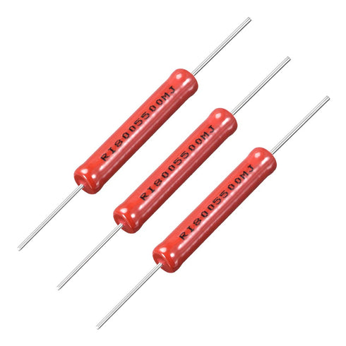 uxcell 5W Power Rating 500M Ohm High Voltage Glass Glaze Electrical Film Resistor 3Pcs...