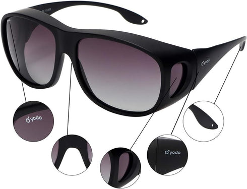 yodo Fit Over Glasses Sunglasses with Polarized Lenses for Men and Women...