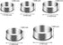 5 Pieces Biscuit Cookie Cutters Set,Stainless Steel Circle Round Cookie Biscuit Cutters in Graduated Sizes Shape Molds for Pastries Doughs Doughnu...