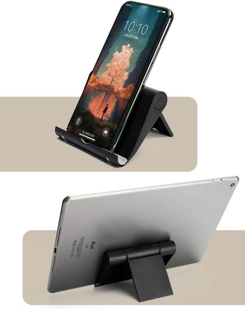 Cell Phone Stand for Desk, Foldable Cell Phone Holder Mobile Phone Dock Multi-Angle Universal Adjustable Tablet Holder Compatible with Most Cell P...