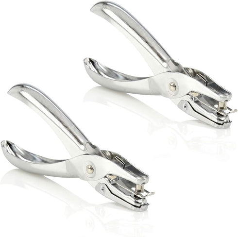Swingline 1 Hole Punch, Hole Puncher, 5 Sheet Punch Capacity, Classic, Chrome, 2-Pack (74005)...