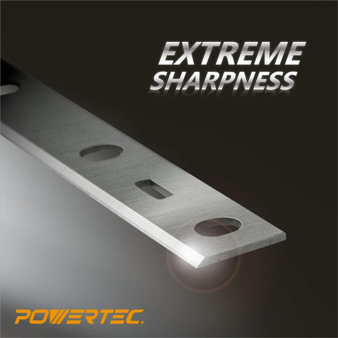 POWERTEC 6 Inch Jointer Blades for Delta 37-071, 37-070, JT-160 Jointer, Replacement for 37-072, 37-372 Jointer Knives, Set of 2 (14801)...