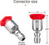 360° Rotation Pressure Washer Spray Nozzle Tip Set?4000 PSI Universal Power Washer Multiple Degrees Nozzle? 1/4 inch Quick Connect Design 4-Pack (...