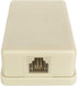 Phone Jack Surface Mount Single Port Telephone Jack Box 4 Screw Terminals to 1 RJ11 6P4C Female Ivory...