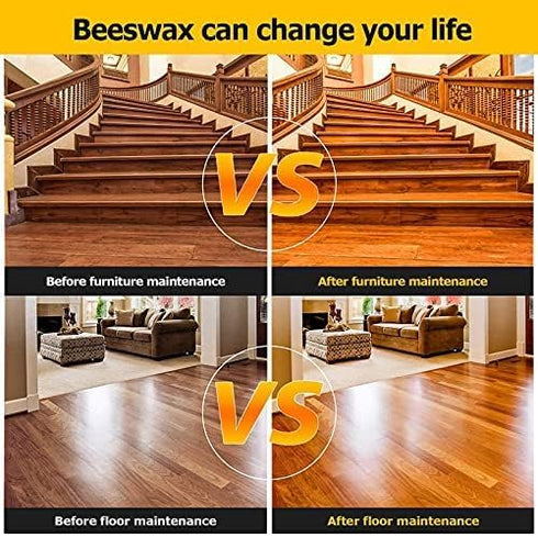 CARGEN 3 PCS Wood Seasoning Beewax Natural Beewax Traditional Wood Wax Multipurpose Beeswax Furniture Polish for Wood Polish Furniture Care...