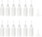 XYSMZM 12 Pcs 0.5 Ounce Precision Tip Applicator Bottles, 15ML Needle Tip Glue Bottles for DIY Paper Quilling Craft, with 2 Mini Funnel, White Lid...