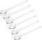 6 Pcs Clear Glass Spoons,Glass Stirring Teaspoons Coffee Spoon Rod Mixing Spoon Tea Stirrers for Home or Party,13mm/5.1inch...