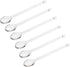 6 Pcs Clear Glass Spoons,Glass Stirring Teaspoons Coffee Spoon Rod Mixing Spoon Tea Stirrers for Home or Party,13mm/5.1inch...