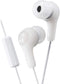JVC Gumy in Ear Earbud Headphones with Paper Package, Powerful Sound, Comfortable and Secure Fit, Silicone Ear Pieces S/M/L - HAFX7WN (White)...