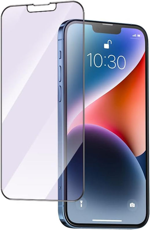 PERFECTSIGHT Anti Blue Light Screen Protector Compatible with iPhone 14 Series, Eye Care HD Clear Tempered Glass - Anti Eye Fatigue & Eye Dry 2X S...