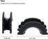 MuHize Black D-Ring Isolator Kit for 3/4" Shackles - 2 Heavy Duty Covers & 4 Washers Insulators, Anti-Rattle Design for Off-Road, Jeep, Truck Acce...