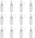 Hordion 12Pcs 0.5 Oz/ 15ml Transparent Precision Tip Applicator Bottle, 10ml Glue Applicator Bottles, Metal Needle Plastic Bottle, DIY Quilling To...