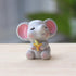 HOMSFOU 4pcs Small Elephant Trinkets Little Elephant Decor Elephant Ornament Garden Statues Outdoor Bookshelf Decor Dollhouse Elephant Toys Animal...