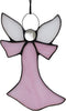 Pink Angel Stained Glass Window Hangings Tiffany Style Gift Gifts for Nurse,Memorial Remembrance Sympathy (6.3"×4.3")...