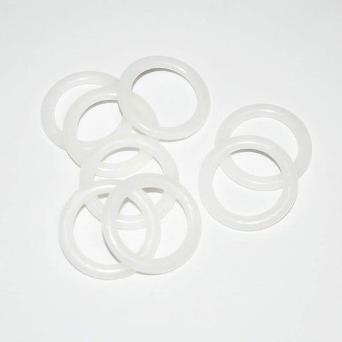 Plastic O Rings 8Pack 1-1/2" DIY Crochet Ring Circle Hook Craft Tool Accessory for Handbag Car Seat Manual Handbag Material Plastic Ring Hook Café...