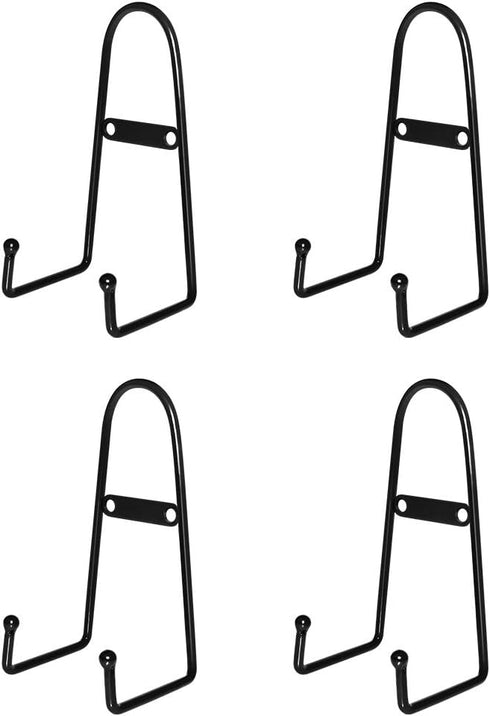 MOCOUM 4 Pack Wall Mount Plate Display Stands, Medium Wall Easel Holder Plate Hanger Vertical Plate Stand Holders, Wall Display Picture Frame Stan...