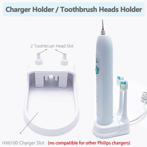 Replacement Charger Base for Philips Electric Toothbrush HX6100, Inductive Charger Replacement Sonicare Toothbrush Charger with Charger Holder Too...