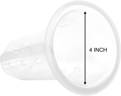Beautyflier 5” Pack of 4 Clear Flower Pot Planter Plastic Orchid Pot with Holes Tall Plant Pots for Home Office Desk Garden Flower Shop Decoration...